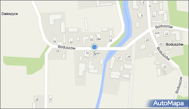 Boduszów, Boduszów, 29, mapa Boduszów