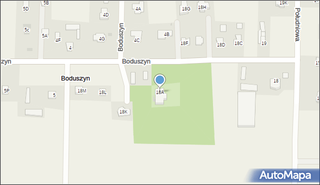 Boduszyn, Boduszyn, 18A, mapa Boduszyn