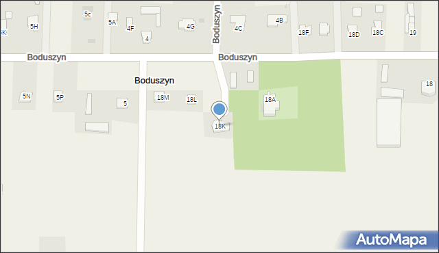 Boduszyn, Boduszyn, 18K, mapa Boduszyn