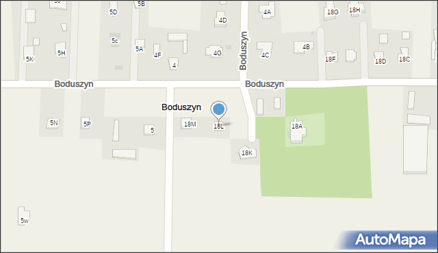 Boduszyn, Boduszyn, 18L, mapa Boduszyn