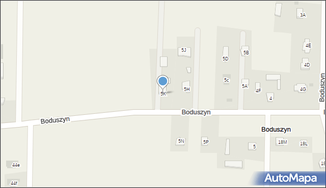 Boduszyn, Boduszyn, 5K, mapa Boduszyn