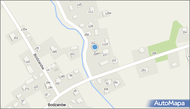 Bodzanów, Bodzanów, 110, mapa Bodzanów