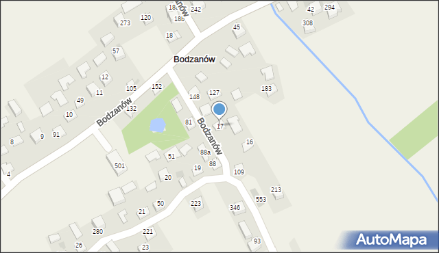 Bodzanów, Bodzanów, 17, mapa Bodzanów