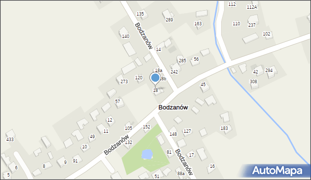 Bodzanów, Bodzanów, 18, mapa Bodzanów