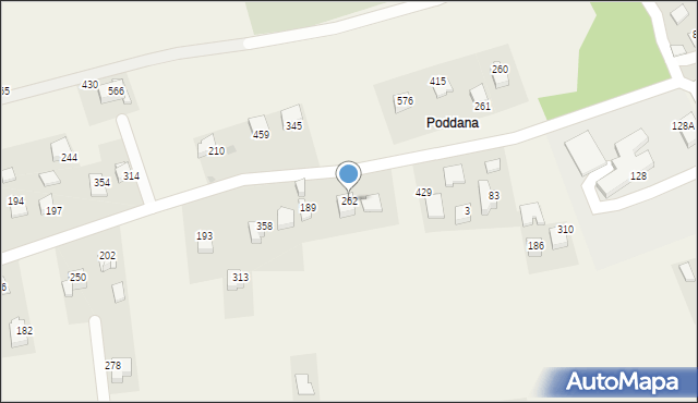 Bodzanów, Bodzanów, 262, mapa Bodzanów