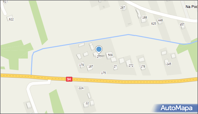 Bodzanów, Bodzanów, 277, mapa Bodzanów