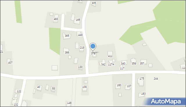 Bodzanów, Bodzanów, 378, mapa Bodzanów