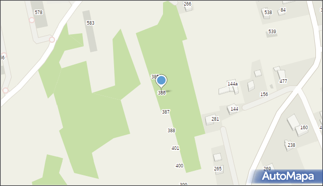 Bodzanów, Bodzanów, 386, mapa Bodzanów