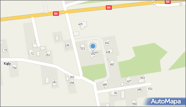 Bodzanów, Bodzanów, 402, mapa Bodzanów