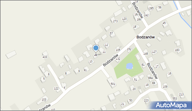 Bodzanów, Bodzanów, 49, mapa Bodzanów