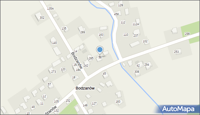 Bodzanów, Bodzanów, 56, mapa Bodzanów