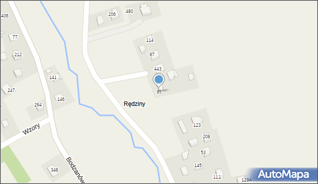 Bodzanów, Bodzanów, 95, mapa Bodzanów