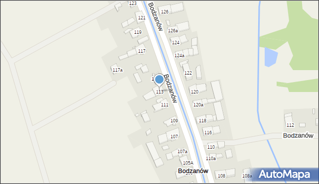 Bodzanów, Bodzanów, 113, mapa Bodzanów