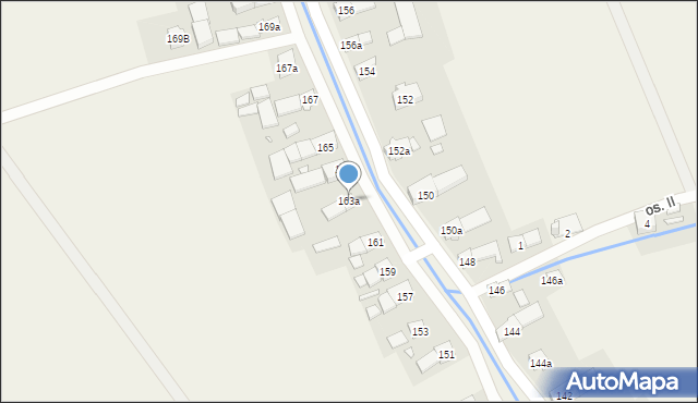 Bodzanów, Bodzanów, 163a, mapa Bodzanów