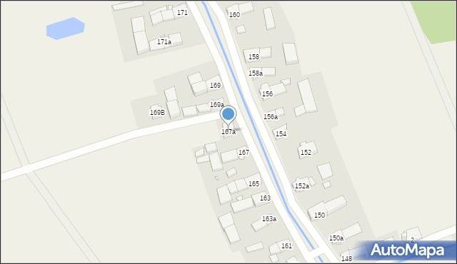 Bodzanów, Bodzanów, 167a, mapa Bodzanów