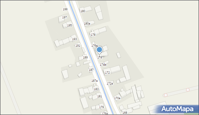 Bodzanów, Bodzanów, 174, mapa Bodzanów