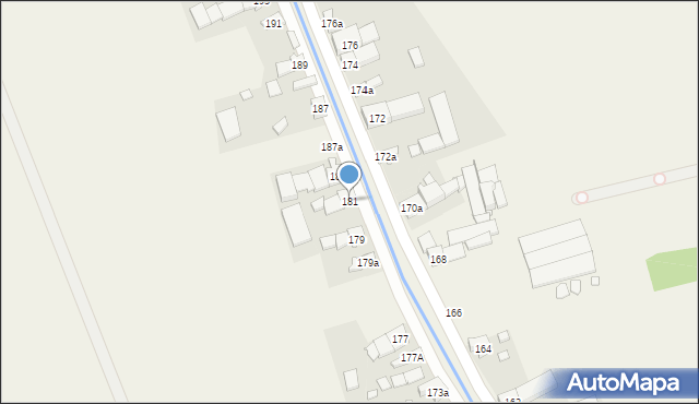 Bodzanów, Bodzanów, 181, mapa Bodzanów