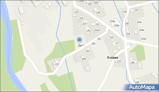 Bodzanów, Bodzanów, 256, mapa Bodzanów