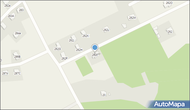 Bodzanów, Bodzanów, 262c, mapa Bodzanów