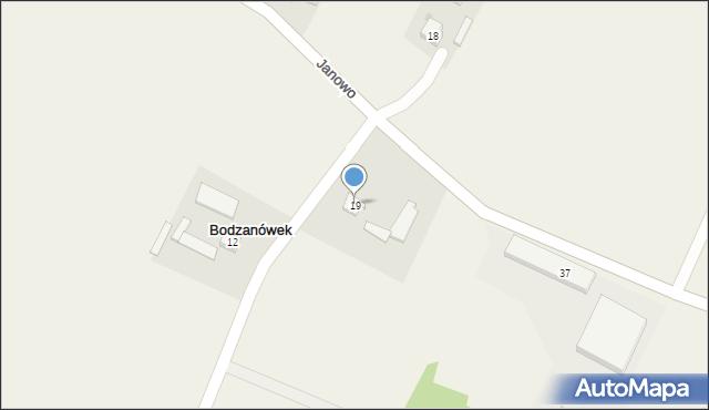 Bodzanówek, Bodzanówek, 19, mapa Bodzanówek