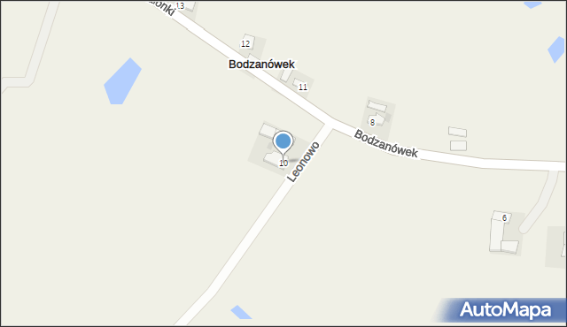 Bodzanówek, Bodzanówek, 10, mapa Bodzanówek