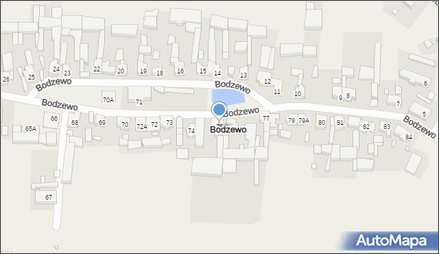 Bodzewo, Bodzewo, 75, mapa Bodzewo