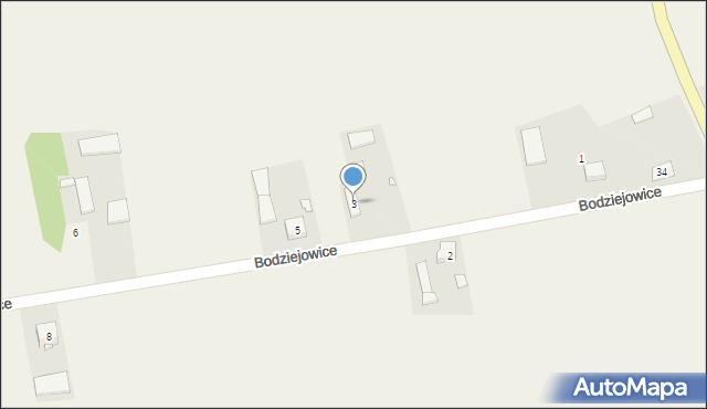 Bodziejowice, Bodziejowice, 3, mapa Bodziejowice