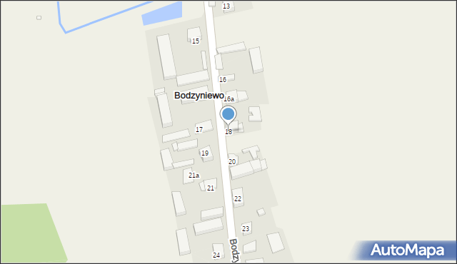 Bodzyniewo, Bodzyniewo, 18, mapa Bodzyniewo