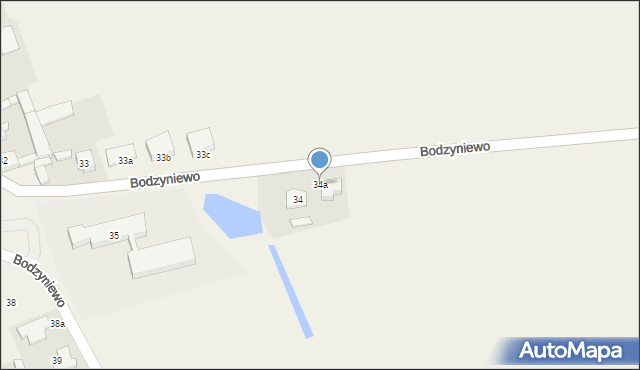 Bodzyniewo, Bodzyniewo, 34a, mapa Bodzyniewo