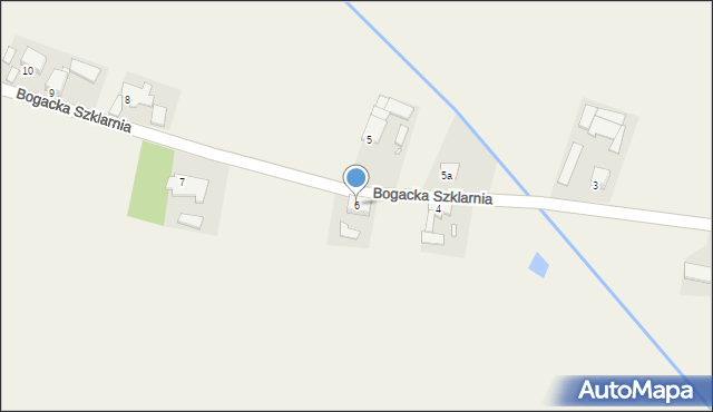 Bogacka Szklarnia, Bogacka Szklarnia, 6, mapa Bogacka Szklarnia