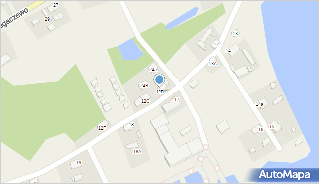 Bogaczewo, Bogaczewo, 12B, mapa Bogaczewo