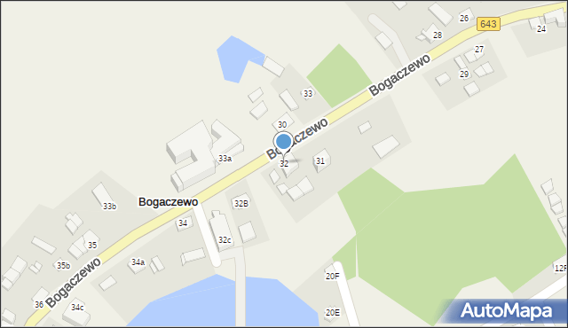 Bogaczewo, Bogaczewo, 32, mapa Bogaczewo