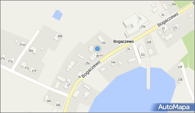 Bogaczewo, Bogaczewo, 35, mapa Bogaczewo