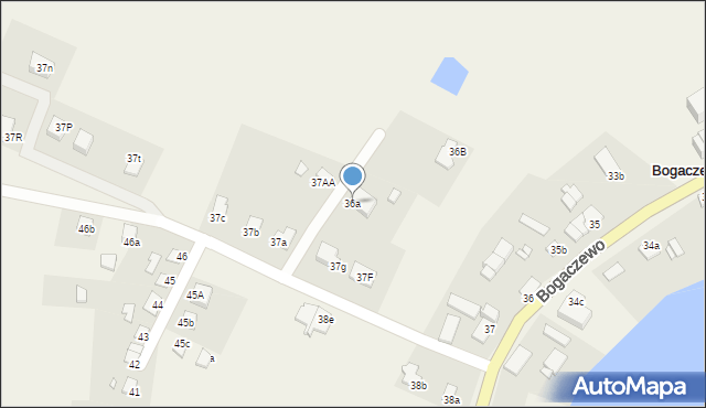 Bogaczewo, Bogaczewo, 36a, mapa Bogaczewo