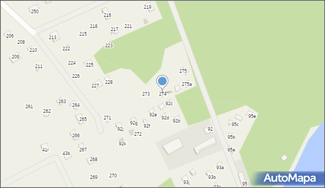 Bogaczewo, Bogaczewo, 274, mapa Bogaczewo