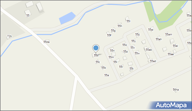 Bogaczewo, Bogaczewo, 55d, mapa Bogaczewo