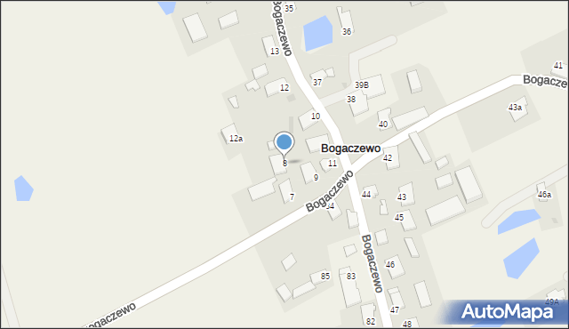 Bogaczewo, Bogaczewo, 8, mapa Bogaczewo