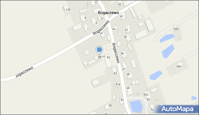 Bogaczewo, Bogaczewo, 85, mapa Bogaczewo