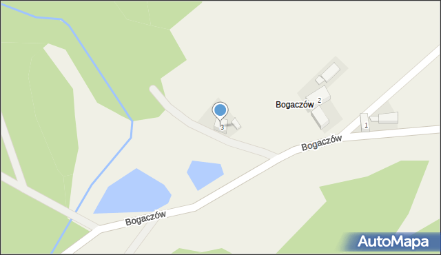 Bogaczów, Bogaczów, 3, mapa Bogaczów