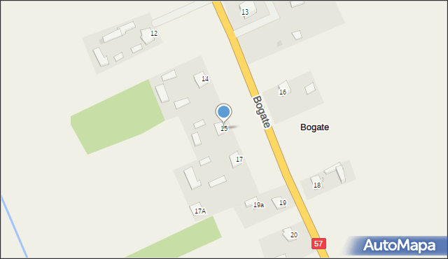 Bogate, Bogate, 15, mapa Bogate