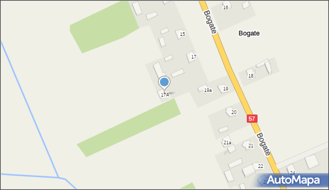 Bogate, Bogate, 17A, mapa Bogate