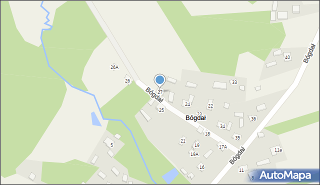 Bógdał, Bógdał, 27, mapa Bógdał