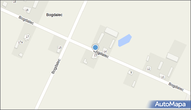 Bogdalec, Bogdalec, 13, mapa Bogdalec