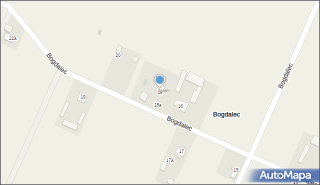 Bogdalec, Bogdalec, 18, mapa Bogdalec