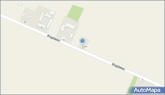 Bogdalec, Bogdalec, 2, mapa Bogdalec