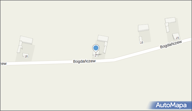 Bogdańczew, Bogdańczew, 17, mapa Bogdańczew