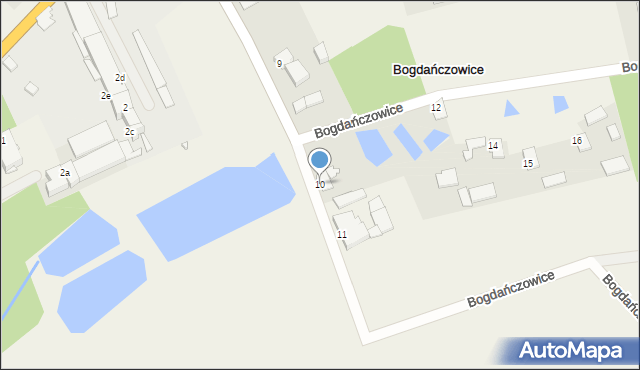 Bogdańczowice, Bogdańczowice, 10, mapa Bogdańczowice