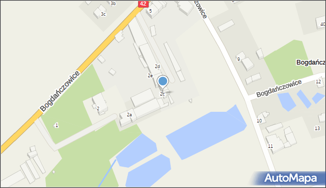 Bogdańczowice, Bogdańczowice, 2c, mapa Bogdańczowice
