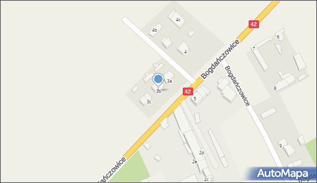 Bogdańczowice, Bogdańczowice, 3b, mapa Bogdańczowice