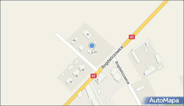 Bogdańczowice, Bogdańczowice, 4, mapa Bogdańczowice